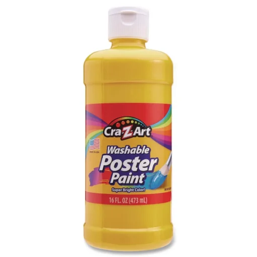 Washable Kids Paint, Assorted Colors, 16 oz Bottle, 6/Pack Arts & Crafts Supplies