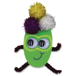 Best 0.27 in., 0.39 in., 0.47 in., 0.59 in. Wiggle Eyes Assortment - Black (100/Pack) Arts & Crafts Supplies