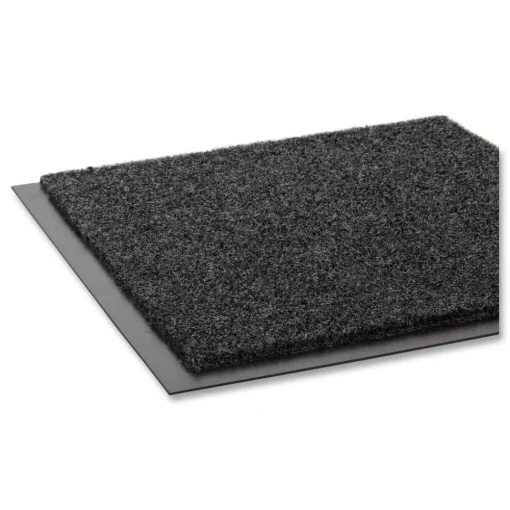 Discount EcoStep 36 in. x 48 in. Rectangular Wiper Mat - Charcoal Cleaning & Janitorial Supplies