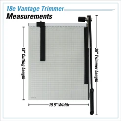 Best 18E Vantage 15.5 x 18.75 Guillotine 15-Sheet Paper Trimmer/Cutter Arts & Crafts Supplies