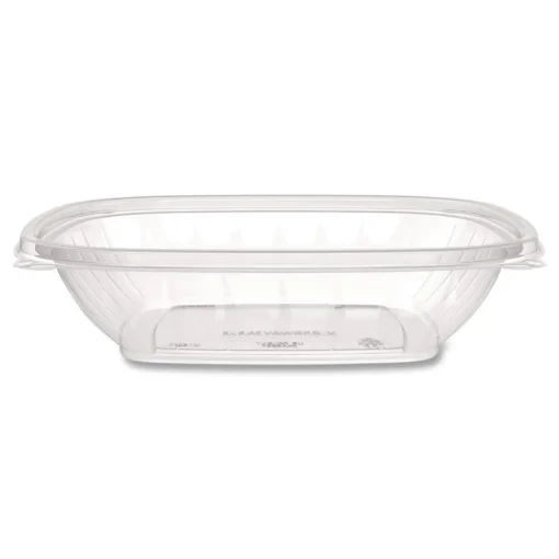 Clearance 5 in. x 5 in. x 1.49 in. 32 oz. Plastic Bowls - Square Clear (252/Carton) Tabletop And Serveware