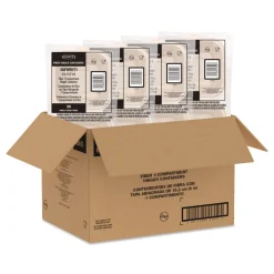 Hot 6.12 in. x 5.87 in. x 3.1 in. ProPlanet Seal Compostable Molded Fiber Hinged Trays - Natural (500/Carton) Tabletop And Serveware