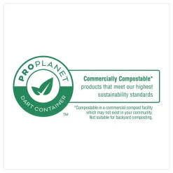 Hot 6.12 in. x 5.87 in. x 3.1 in. ProPlanet Seal Compostable Molded Fiber Hinged Trays - Natural (500/Carton) Tabletop And Serveware