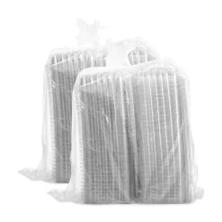 Sale C89PST1 ClearSeal 8.31 in. x 8.31 in. x 2 in. Hinged-Lid Plastic Containers - Clear (250/Carton) Tabletop And Serveware