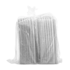 Sale C89PST1 ClearSeal 8.31 in. x 8.31 in. x 2 in. Hinged-Lid Plastic Containers - Clear (250/Carton) Tabletop And Serveware