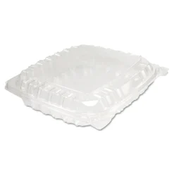 Sale C89PST1 ClearSeal 8.31 in. x 8.31 in. x 2 in. Hinged-Lid Plastic Containers - Clear (250/Carton) Tabletop And Serveware