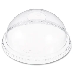 Discount DLR662 16 oz. Plastic Dome-Top Cold Cup Lids - Clear (1000/Carton) Tabletop And Serveware