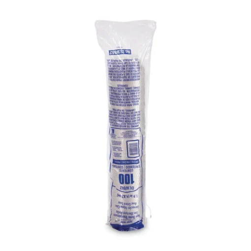 DLW662 1.9 in. Diameter Hole Open-Top Dome Lid Fits 9 oz. To 22 oz. Plastic Cups - Clear (1000/Carton) Tabletop And Serveware
