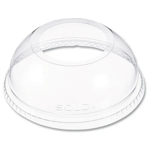 New DLW626 Open-Top Dome Lid for 16 oz. to 24 oz. Plastic Cups - Clear (1000/Carton) Tabletop And Serveware