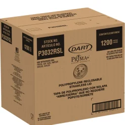 Best Prima Strawless Plastic Lids Fits 30 oz. to 32 oz. Cold Cups - Clear (1200/Carton) Tabletop And Serveware