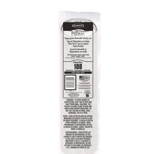Best Prima Strawless Plastic Lids Fits 30 oz. to 32 oz. Cold Cups - Clear (1200/Carton) Tabletop And Serveware
