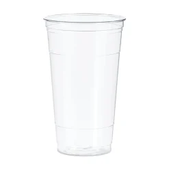 Clearance TC32 32 oz. Ultra Clear PETE Cold Cups - Clear (300/Carton) Tabletop And Serveware