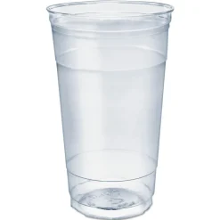 Clearance TC32 32 oz. Ultra Clear PETE Cold Cups - Clear (300/Carton) Tabletop And Serveware