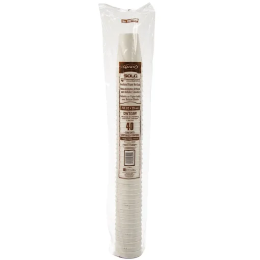Outlet Thermoguard 8 oz. Insulated Paper Hot Cups - White Sustainable Forest Design (40/Pack) Tabletop And Serveware