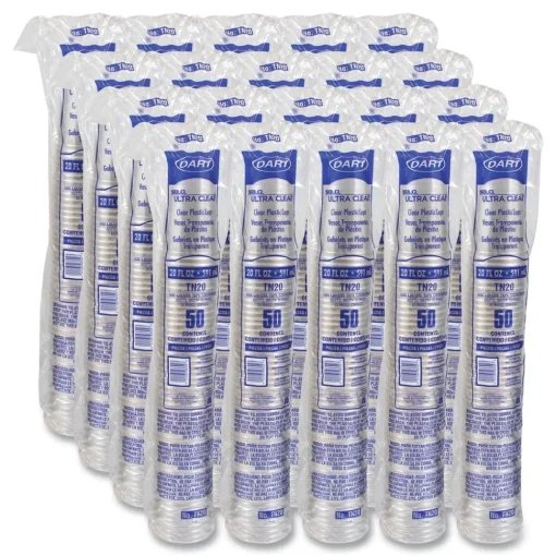 Discount TN20 Ultra Clear 20 oz. PET Cold Cups (20/Carton) Tabletop And Serveware