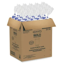 Hot TR16 16 oz. Ultra Clear Plastic Cups - Clear (1000/Carton) Tabletop And Serveware