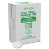 Hot W16FTS-0500 Plastic Lids for 16 oz/20 oz Foam Cups and Containers - Translucent (1000/Carton) Tabletop And Serveware