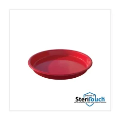 Online 13 in. Diameter Little Artist Antimicrobial Craft Tray - Red Desk Accessories & Office Organizers