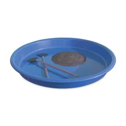 New 13 in. Diameter Little Artist Antimicrobial Craft Tray - Blue Desk Accessories & Office Organizers