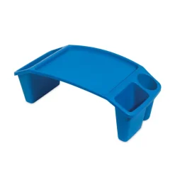 Sale 23.35 in. W x 12 in. D x 8.53 in. H Antimicrobial Lap Desk - Rectangular Blue Desk Accessories & Office Organizers
