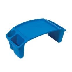 Sale 23.35 in. W x 12 in. D x 8.53 in. H Antimicrobial Lap Desk - Rectangular Blue Desk Accessories & Office Organizers