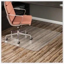 45 in. x 53 in. EconoMat All Day Use Chair Mat for Hard Floors - Clear Cleaning & Janitorial Supplies