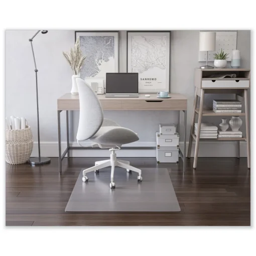 45 in. x 53 in. EconoMat All Day Use Chair Mat for Hard Floors - Clear Cleaning & Janitorial Supplies