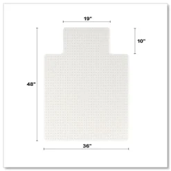 Clearance 36 in. x 48 in. OceanMat Lipped Carpet Chair Mat - Clear Cleaning & Janitorial Supplies