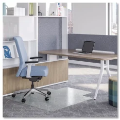 Clearance 36 in. x 48 in. OceanMat Lipped Carpet Chair Mat - Clear Cleaning & Janitorial Supplies