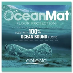 Outlet 46 in. x 60 in. Oceanmat Chair Mat For Carpet - Clear Cleaning & Janitorial Supplies