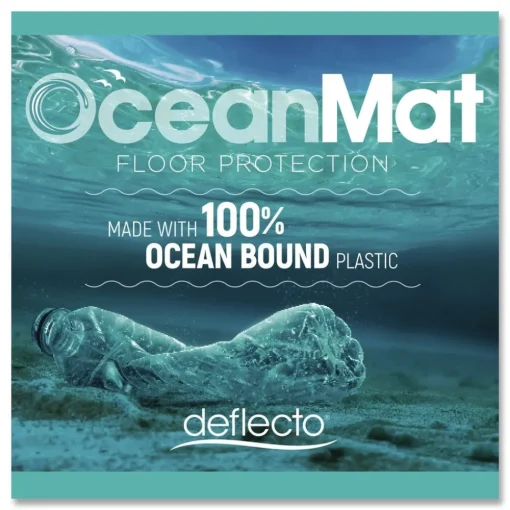 Outlet 46 in. x 60 in. Oceanmat Chair Mat For Carpet - Clear Cleaning & Janitorial Supplies
