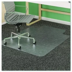 New 36 x 48 SuperMat Frequent Use Lipped Roll Chair Mat for Med Pile Carpet - Clear Office Furniture & Lighting