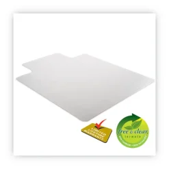 New 36 x 48 SuperMat Frequent Use Lipped Roll Chair Mat for Med Pile Carpet - Clear Office Furniture & Lighting