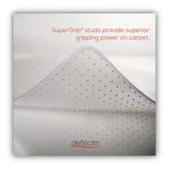 New 36 x 48 SuperMat Frequent Use Lipped Roll Chair Mat for Med Pile Carpet - Clear Office Furniture & Lighting