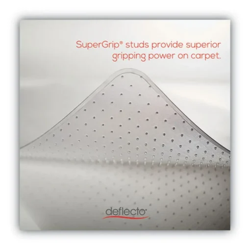 New 36 x 48 SuperMat Frequent Use Lipped Roll Chair Mat for Med Pile Carpet - Clear Office Furniture & Lighting