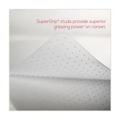 Online 36 x 48 SuperMat Frequent Use Rectangular Chair Mat for Medium Pile Carpet - Clear Office Furniture & Lighting