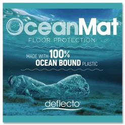Sale OceanMat 46 in. x 60 in. Hard Floor Chair Mat - Clear Cleaning & Janitorial Supplies