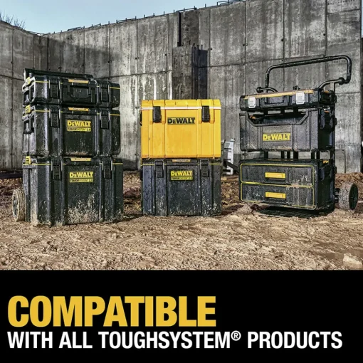 Clearance 21-3/4 in. x 14-3/4 in. x 16-1/4 in. ToughSystem 2.0 Tool Box - X-Large, Black Storage Systems