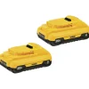 Best (2) 20V MAX 4 Ah Compact Lithium-Ion Batteries Power Tool Accessories