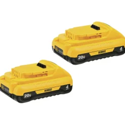 Best (2) 20V MAX 4 Ah Compact Lithium-Ion Batteries Power Tool Accessories