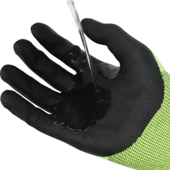 New (12/Box) Hi-Vis HPPE Cut Touchscreen Gloves - Large Work Gloves