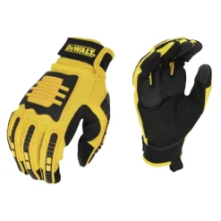 Outlet (12/Box) Performance Mechanic Work Gloves - Large, Yellow/Black Work Gloves