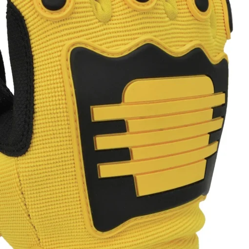 Outlet (12/Box) Performance Mechanic Work Gloves - Large, Yellow/Black Work Gloves