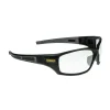 Discount (12/Carton) Auger Safety Glasses - Black Frame/Clear Lens Eye Protection