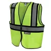 Sale Class 2 Contrasting Trim Economy Mesh Vest - Green - Medium Safety Vests