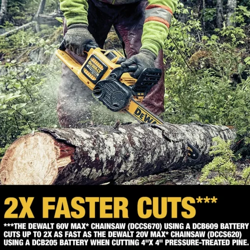 Discount DCCS670B 60V MAX Brushless Lithium-Ion 16 in. Cordless Chainsaw (Tool Only) Chainsaws