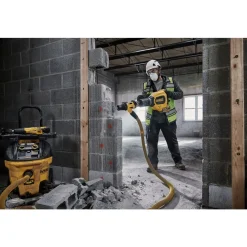 Clearance 60V Brushless Lithium-Ion 27 lbs. Cordless SDS-Max Inline Chipping Hammer Kit with 2 FLEXVOLT Batteries (15 Ah) Hammer Drills