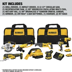 Sale 20V MAX Brushless Compact Lithium-Ion Cordless 8-Tool Combo Kit (2 Ah) Combo Kits
