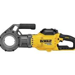 Sale 60V MAX FLEXVOLT Brushless Lithium-Ion Cordless Pipe Threader Kit with Die Heads and 2 Batteries (9 Ah) Threading Tools