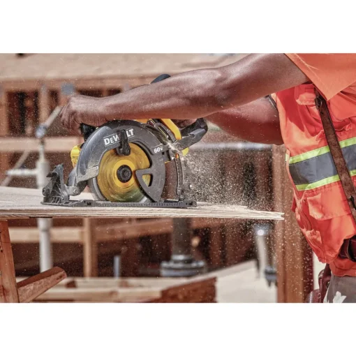 60V MAX FLEXVOLTBrushless Lithium-Ion 7-1/4 in. Cordless Worm Drive Style Saw (Tool Only) Circular Saws|Scroll Saws